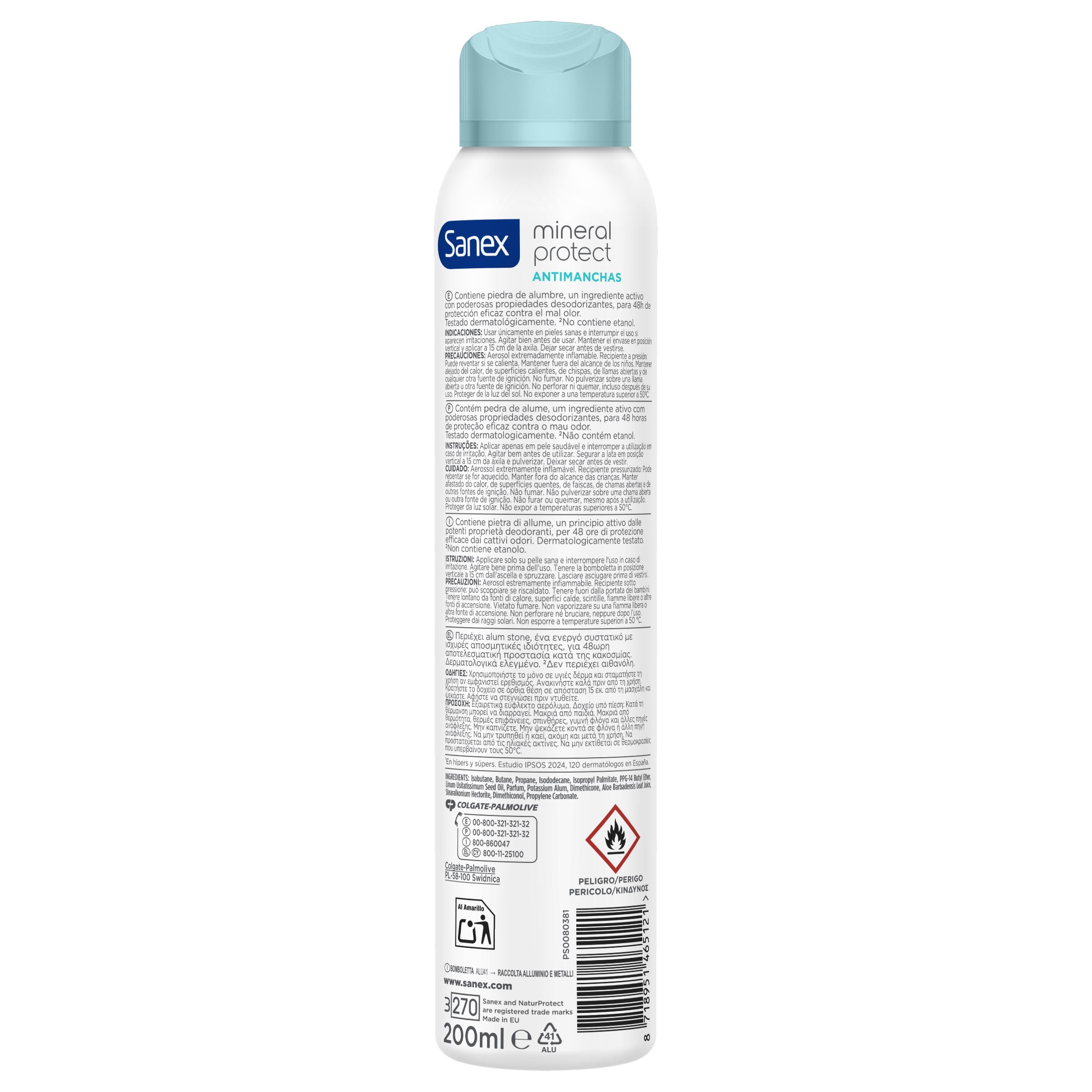 Natur Protect 48 stundu dezodorants pret baltiem traipiem ar alauna akmeni Dezodoranti aerosola veidā