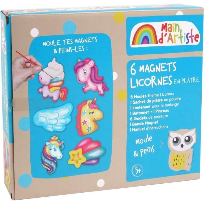 Kit de création de magnets Licorne - Loisir Créatif - MAIN D'ARTISTE - Dès 5 ans