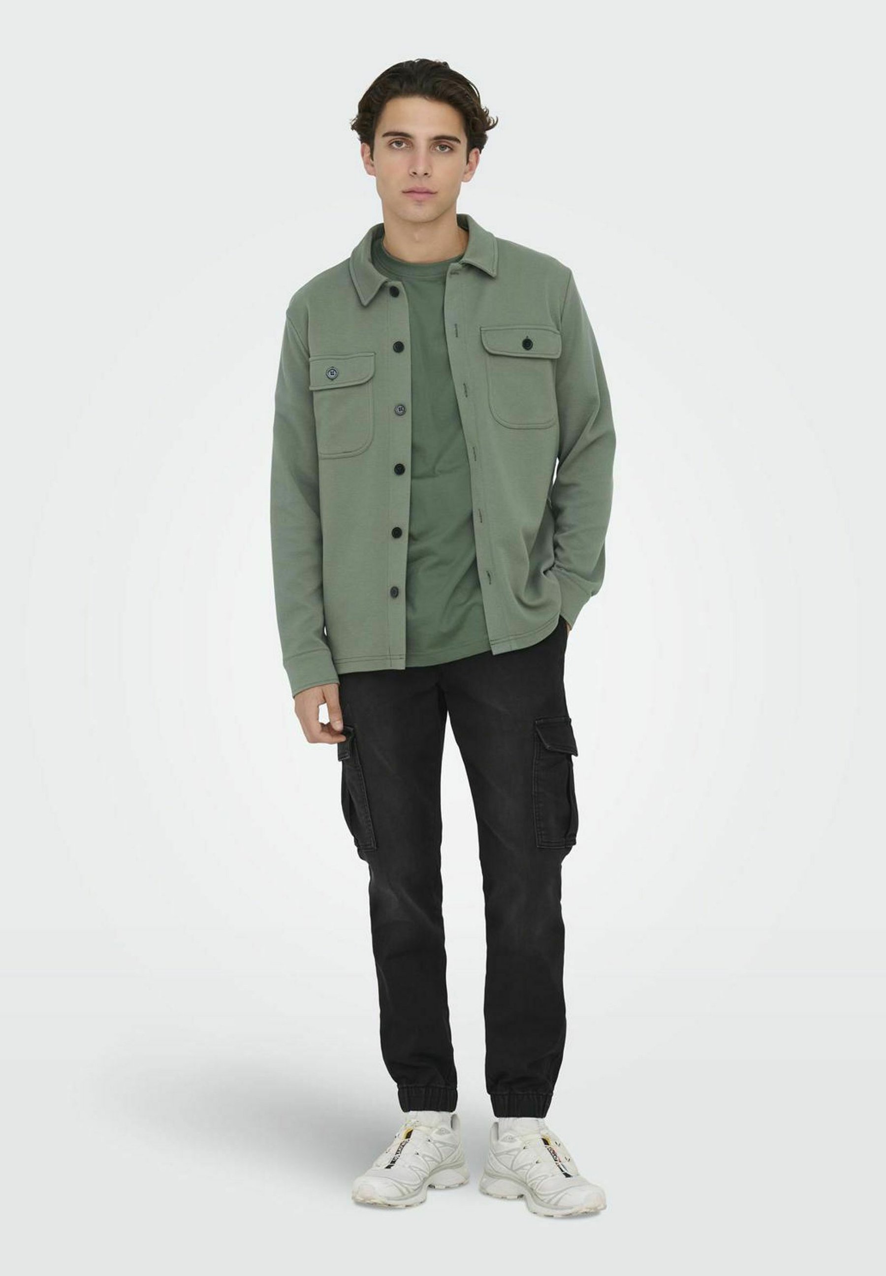 Surchemise Only & Sons ONSNEWKODYL - Veste d'été - gris ricin
