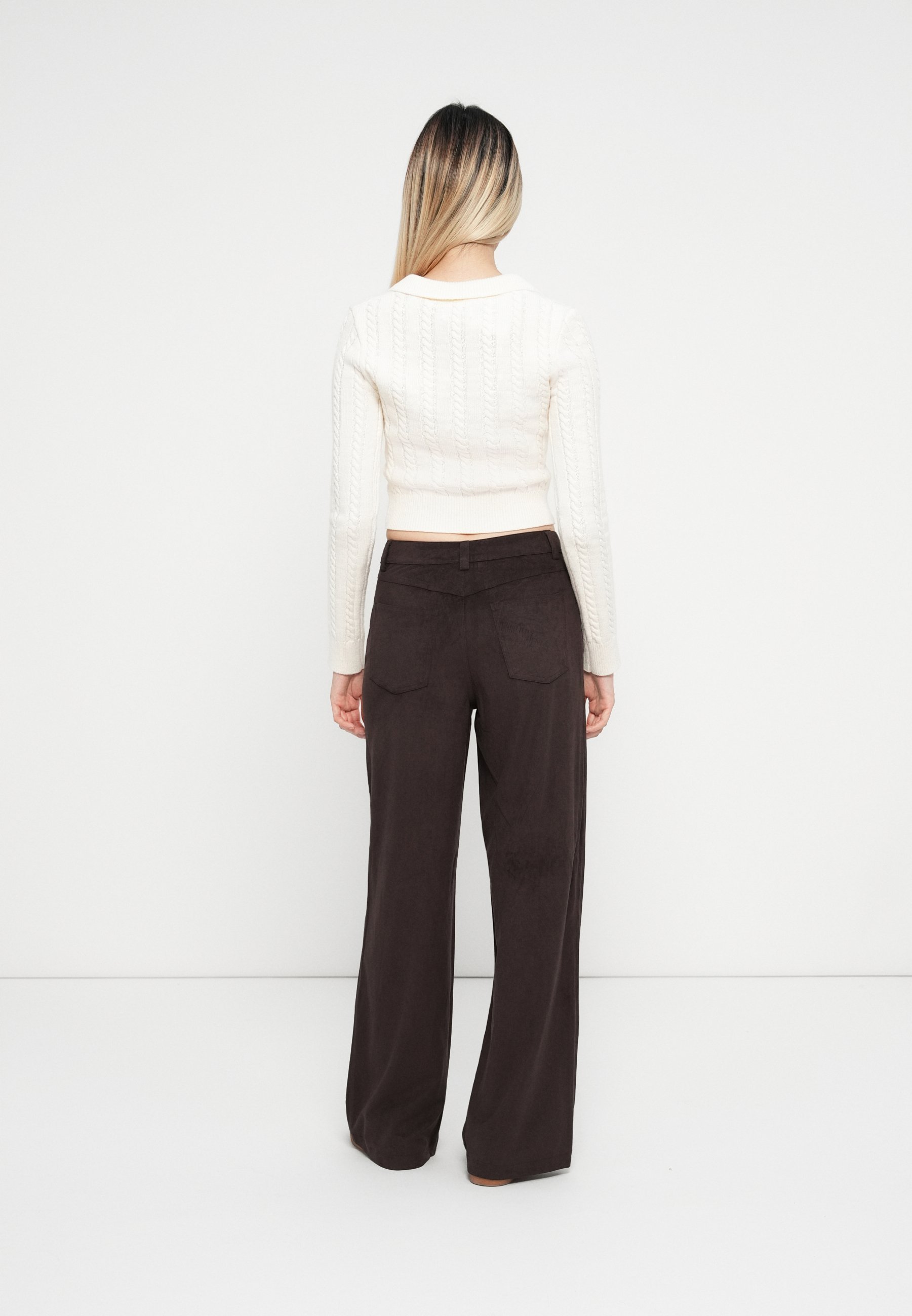 ONLY ONLDANIELA WIDE PANT - Broek - chocoladetaart