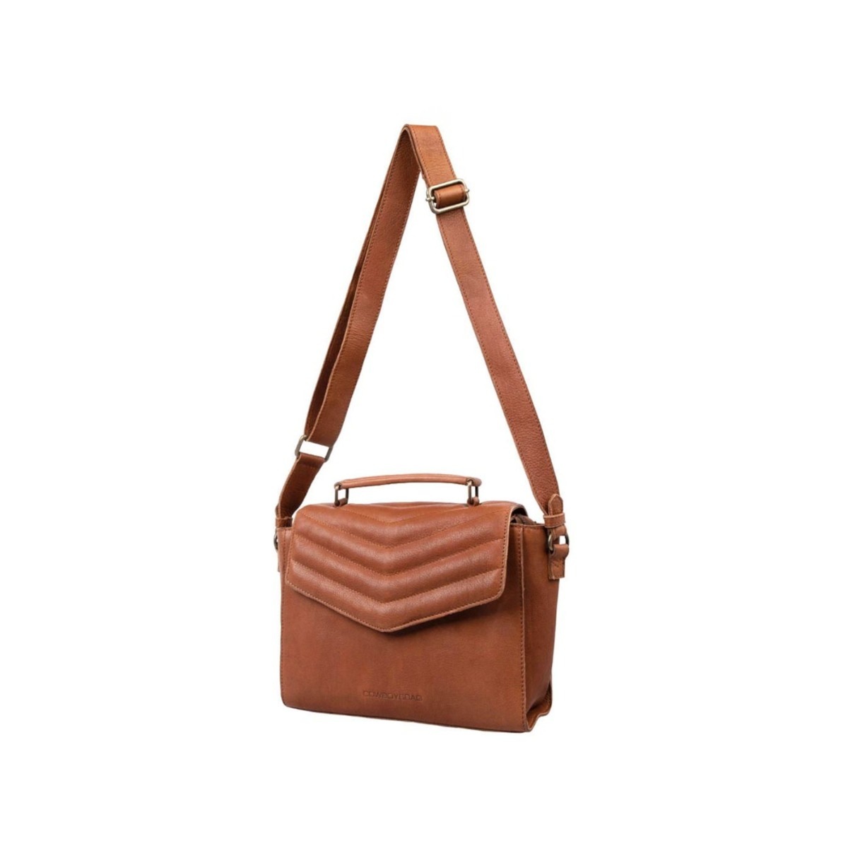 Cowboysbag rokassoma, brūna - govs āda - brūna