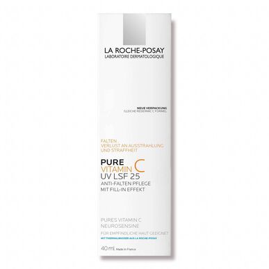 La Roche Posay Pure Vitamin C UV Renewing Brightening Cream Anti-rynkor Åtstramande kräm för känslig hud SPF15 40ml