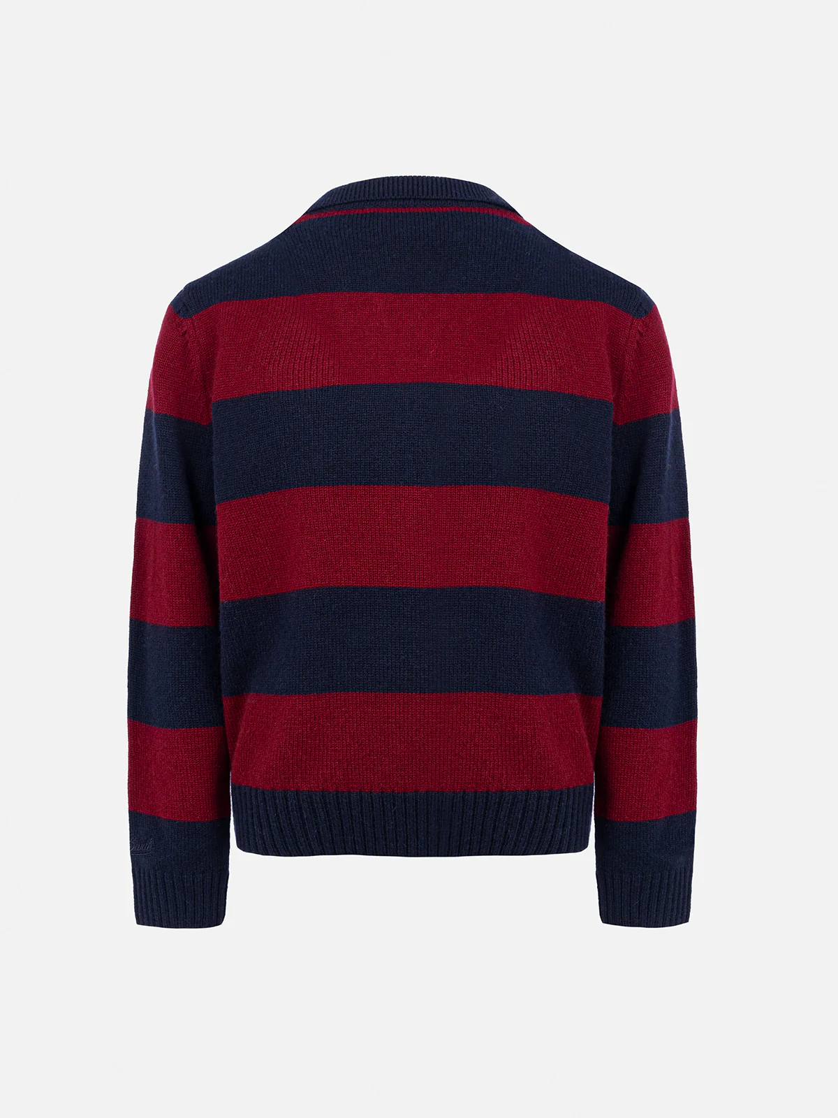 Polo da bambino a righe blu e rosse Covent con stampa Snoopy | EDIZION