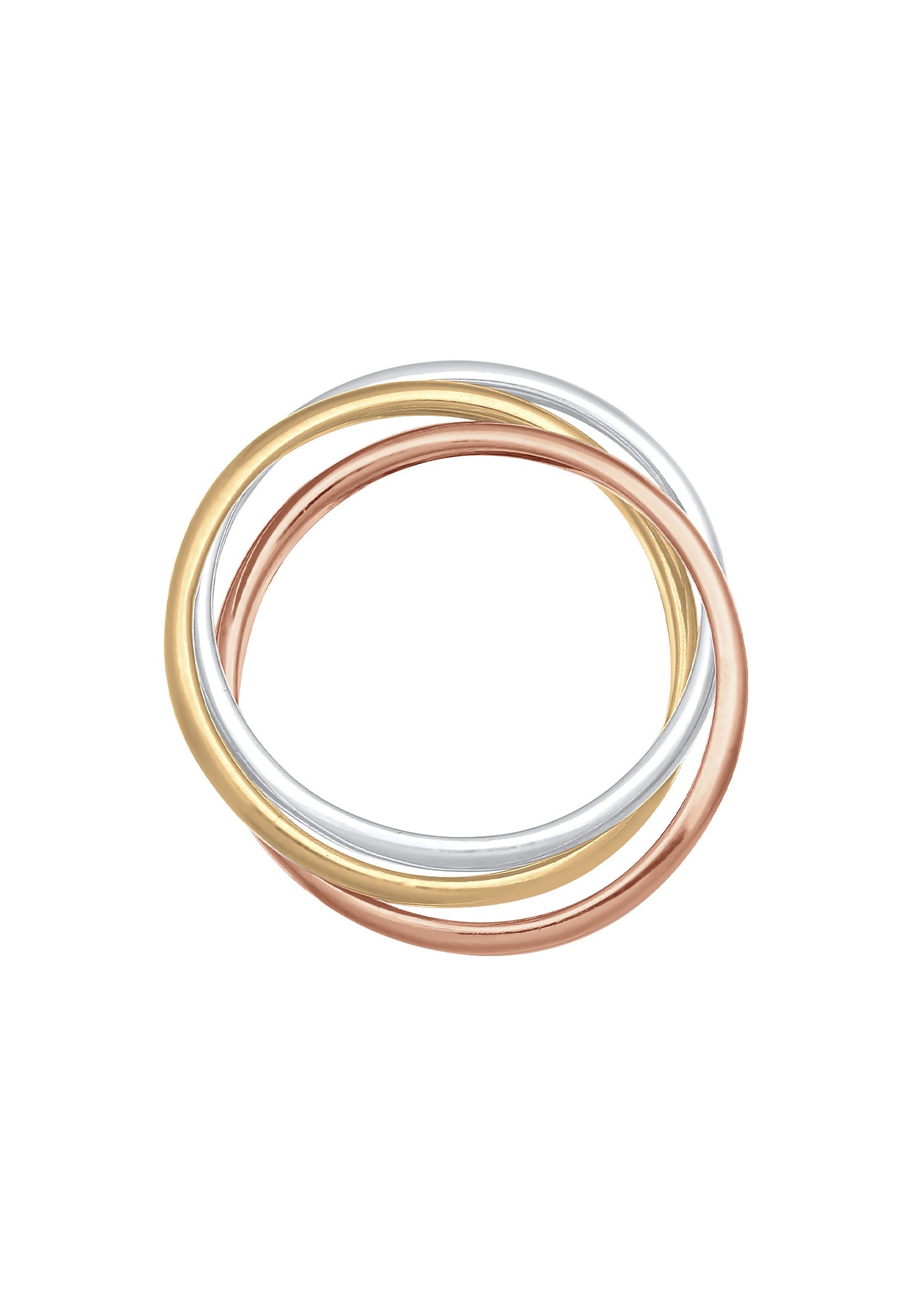 Elli Bague enveloppante pour femmes Trini Look Basic Minimal Trend en argent sterling 925