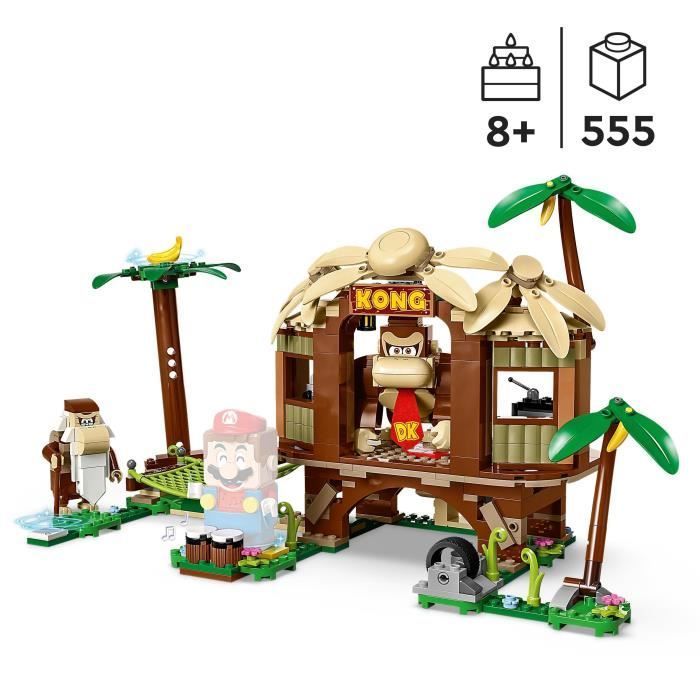 LEGO® Super Mario 71424 Ensemble d'Extension La Cabane de Donkey Kong, Jouet à Combiner avec Pack de Démarrage