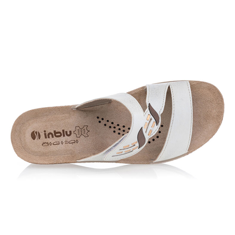 Weiße Damen-Pantoletten/Clogs