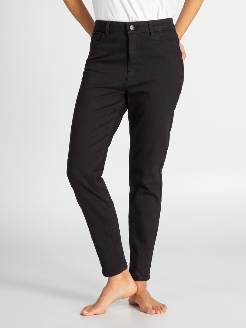 Calça jeans slim tamanho 28L - PRETA