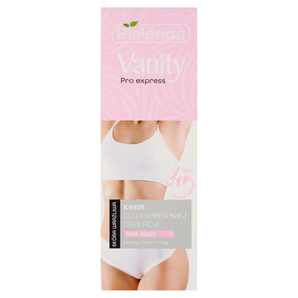 Bielenda Vanity Pro Express Krem do ekspresowej depilacji skóra wrażliwa Pink Aloe
