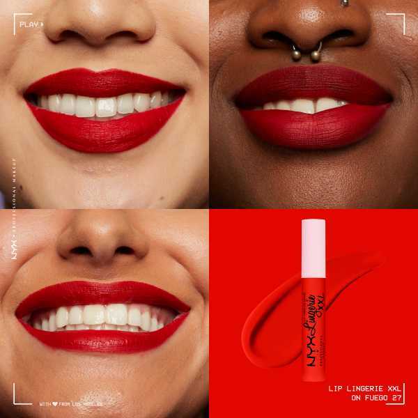 Nyx Professional Makeup Lip Lingerie XXL Liquid Lip On Fuego