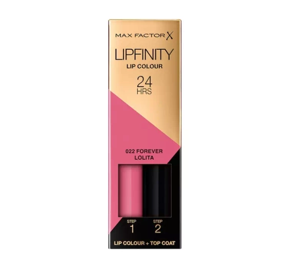 Max Factor Lipfinity pomadka 022 Forever Lolita 2,3 ml   Top Coat 1,9 g