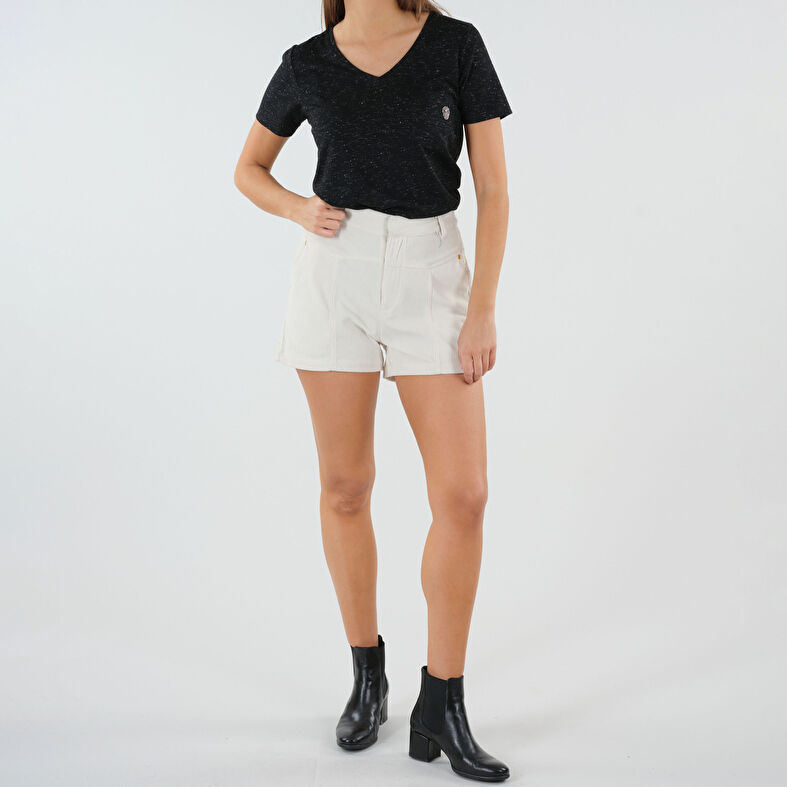 T-shirt Dam Svart