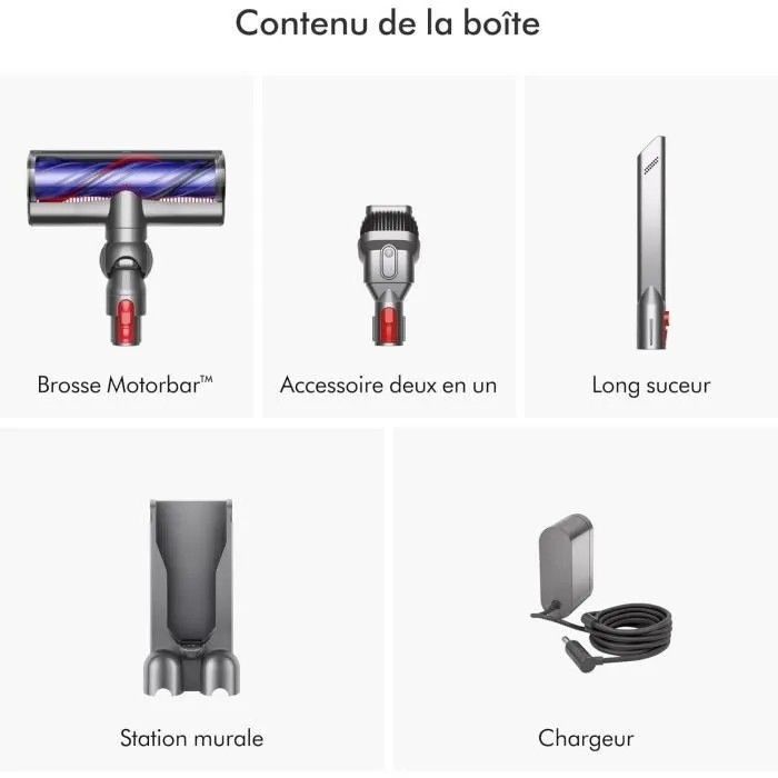 Dyson V8 Advanced draadloze steelstofzuiger + lage kastadapter