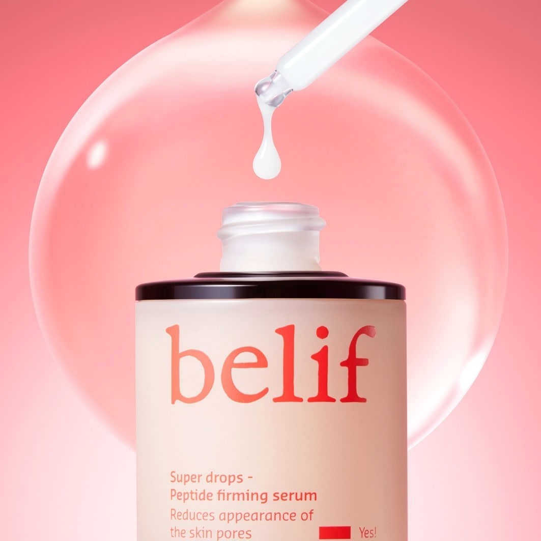 belif Anti-Aging Serum Aqua Bomb Super Drops – Peptid-Straffungsserum – 30 ml