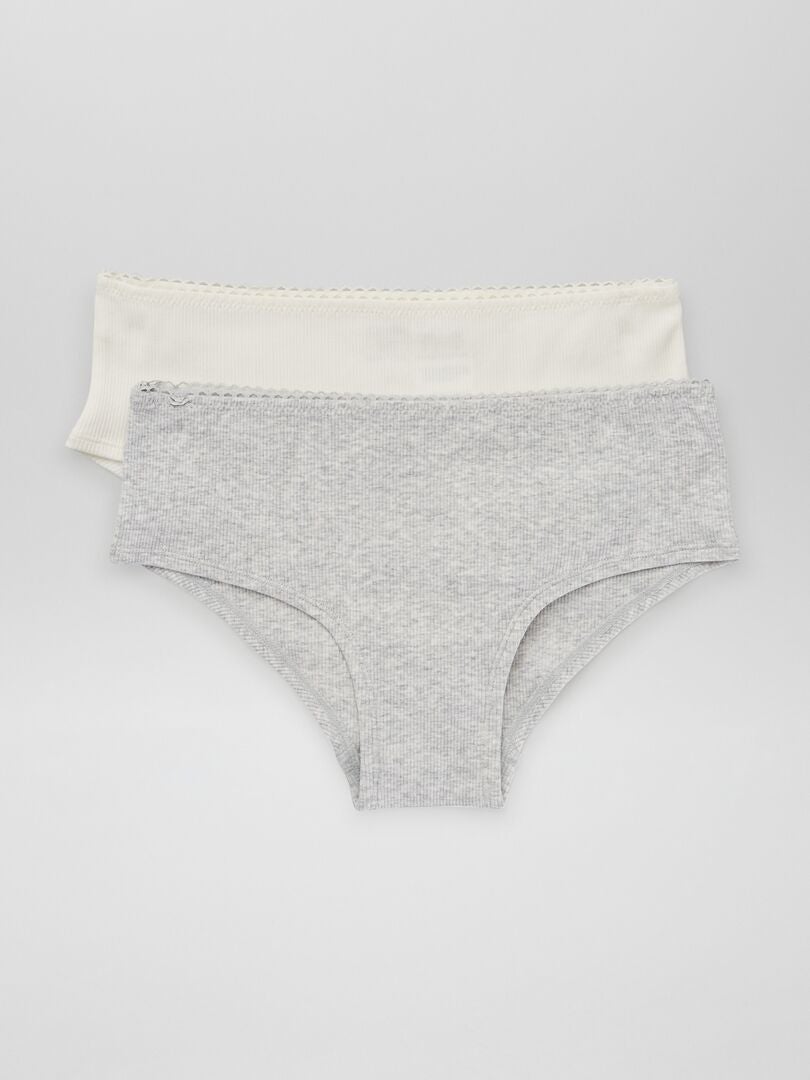 Set van 2 gebreide culottes - WIT