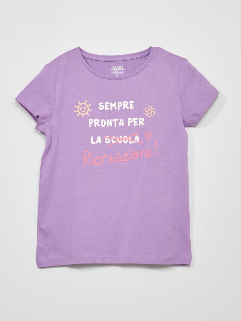 Camiseta estampada - MORADA