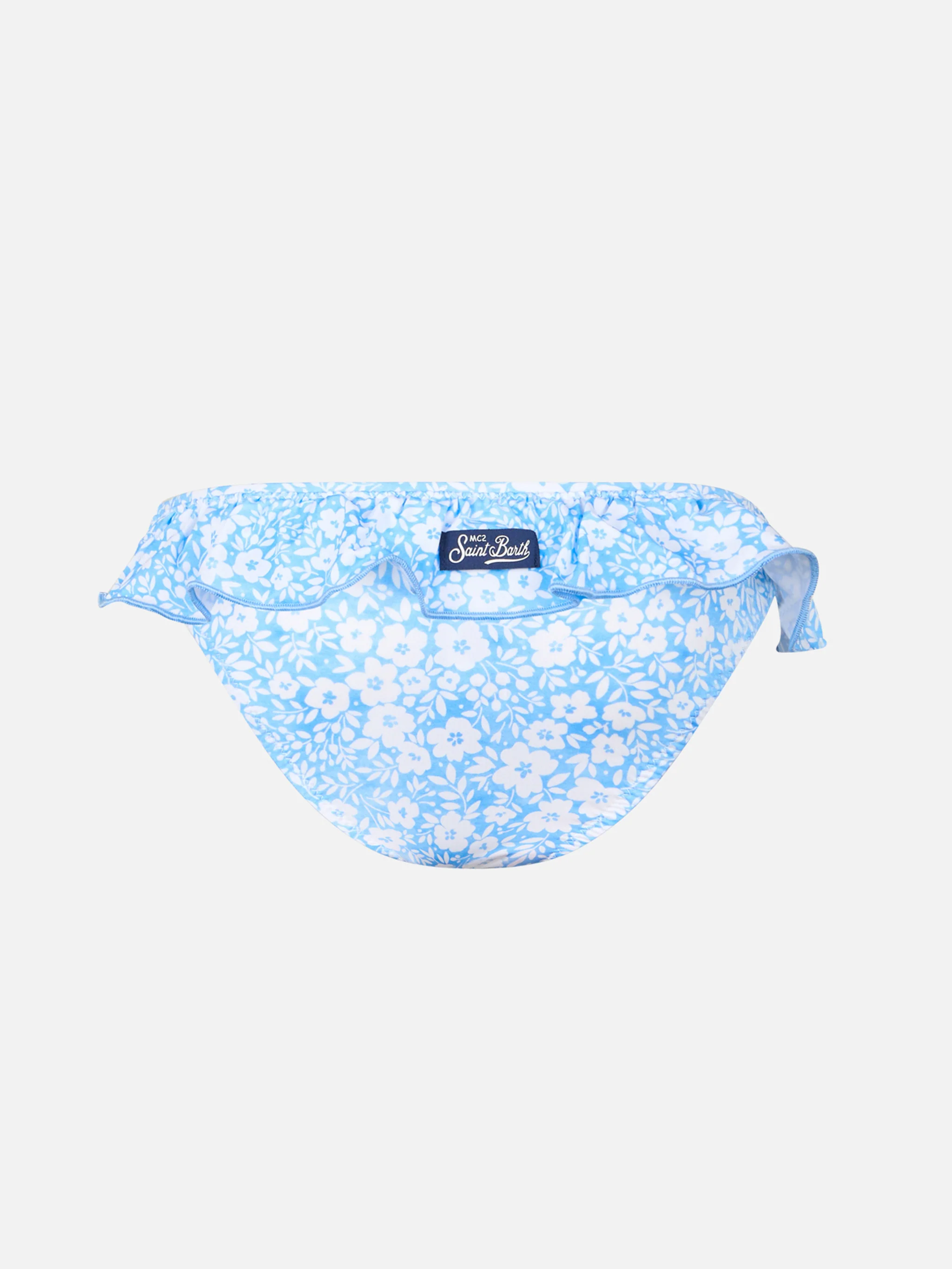 Melly Mädchen-Badehose mit Rüschen und Blumenmuster