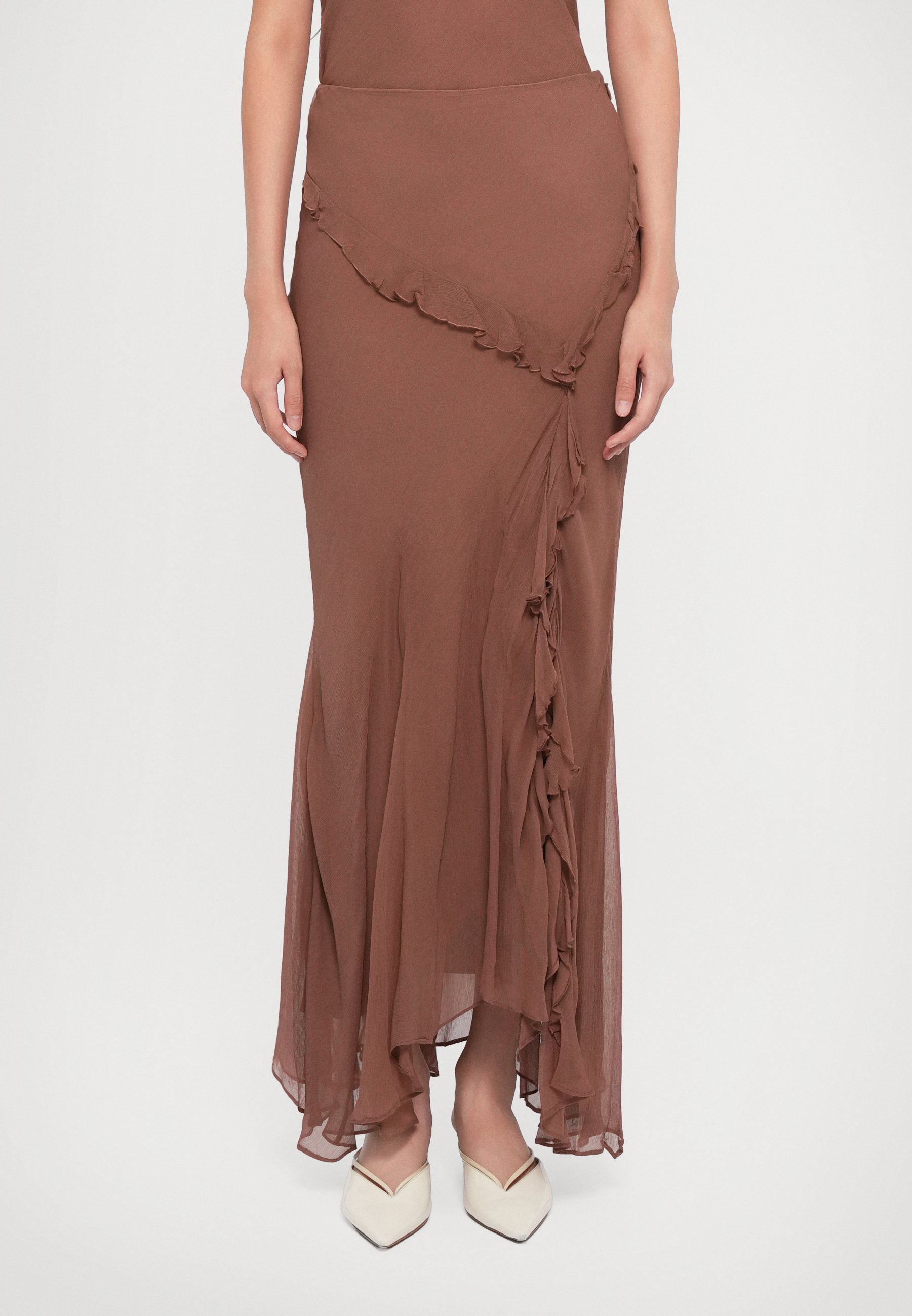 STAUD DIANA ROK - Maxi rok - mokka