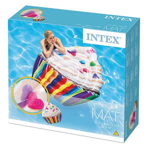  Φωτορεαλιστικό φουσκωτό στρώμα Intex Cupcake
