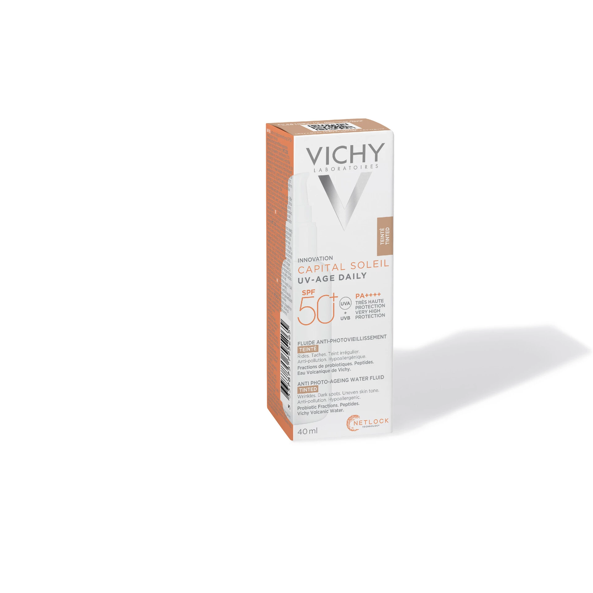 Capital Soleil UV Age napi színezett naptej SPF50+ 40 ml - Vichy