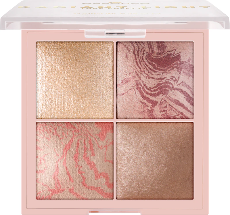 essence Radiant Light highlighter en blush palet