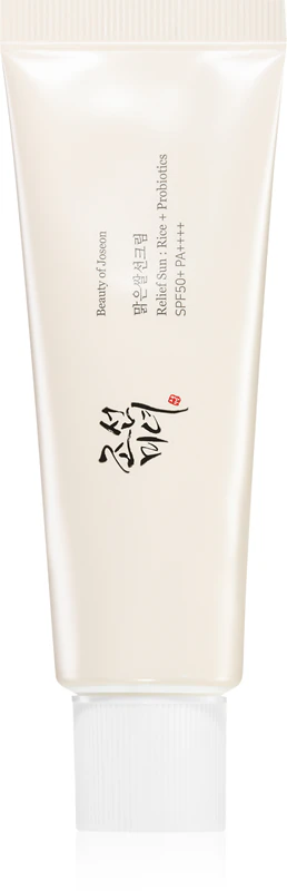 Creme facial protetor Beauty of Joseon Relief Sun Rice + Probiotics com probióticos