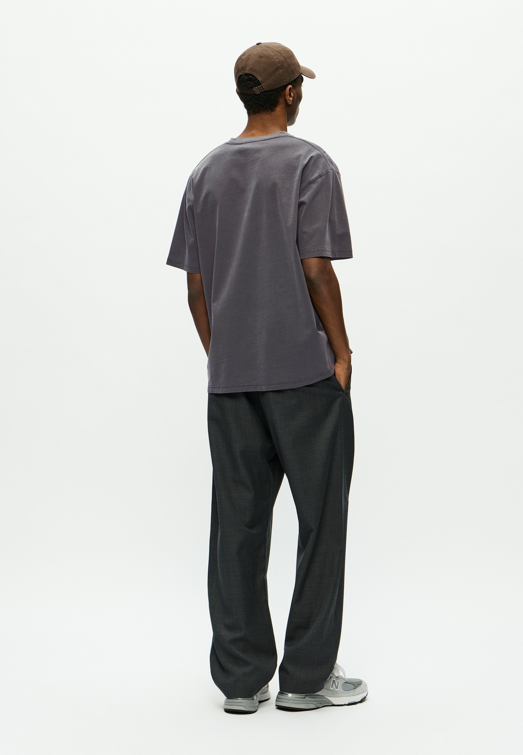 WOOD WOOD WWOLIVER TEE 25207 - T-shirt stampata - sabbia nera