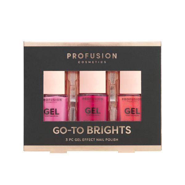 Sada laků na nehty s gelovým efektem od Profusion Cosmetics