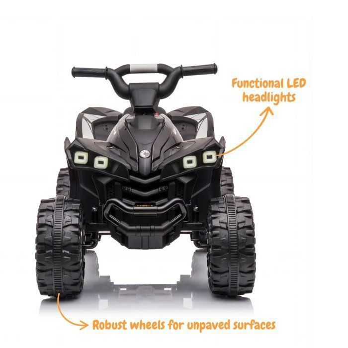 Quad eléctrico infantil Vrooomy XC-Sport - Control remoto parental de 2,4 GHz - Batería de 12 V - Ruedas todoterreno