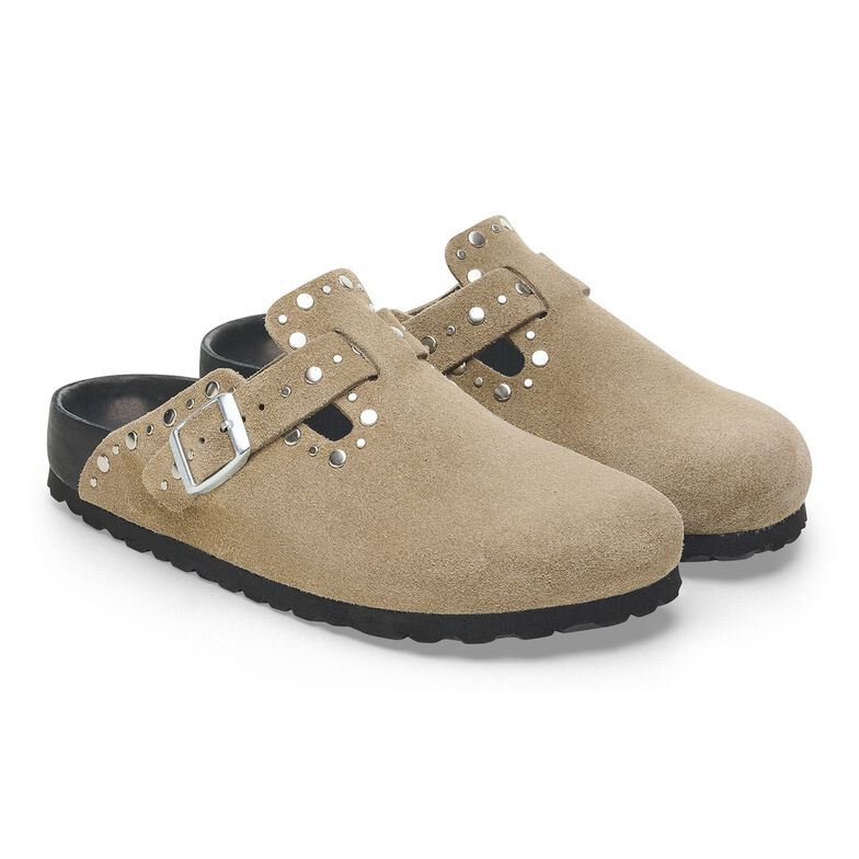 Boston Rivet Pelle scamosciata - Taupe Taupe