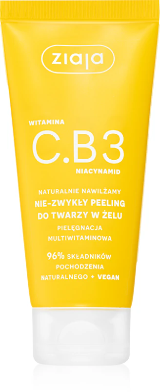 Gel Esfoliante Facial Extraordinário Ziaja com Vitaminas C, B3 e Niacinamida