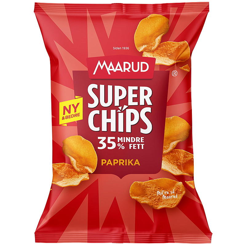 Maarud Superchips 130 g Pimentón Maarud
