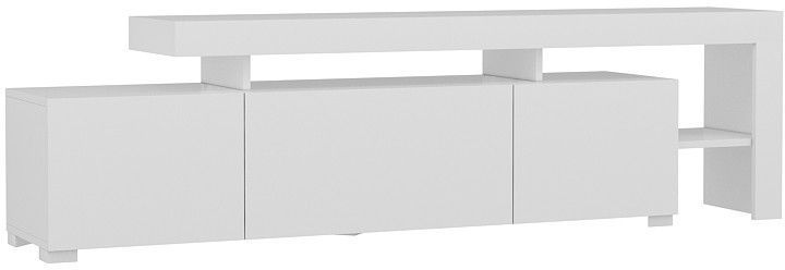TV-Ständer mit LED-Beleuchtung - BELIZ - Weiß - 192 x 53 x 37 cm