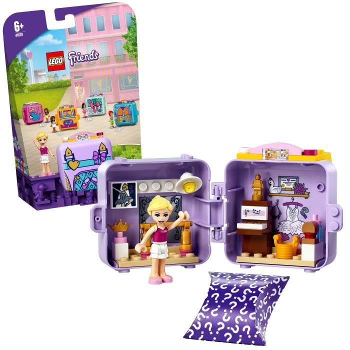 LEGO® 41670 Friends Le cube de danse de Stéphanie – Série 5 jouet de collection portable avec mini-poupée