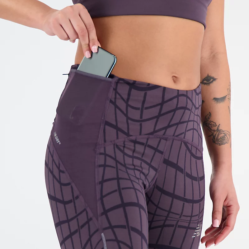 Hardloopbroek met impactprint voor dames - INTERSTELLAR