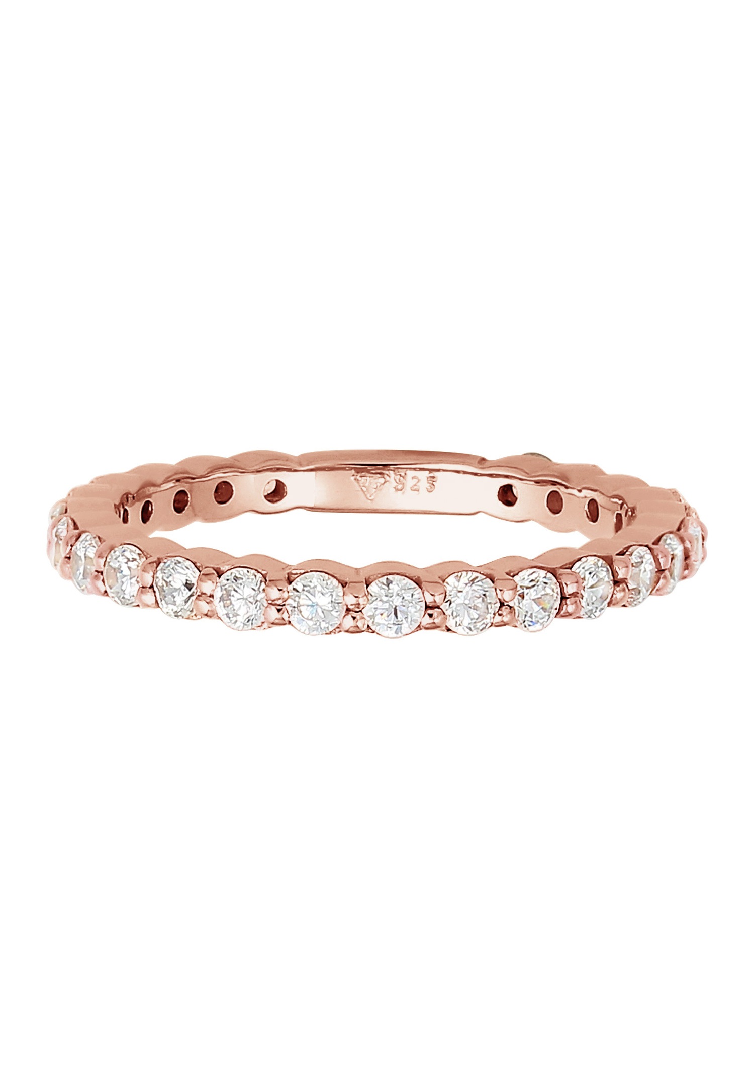 Elli Femmes Bande Mémoire étincelant avec Cristaux de Zirconium en Argent Sterling 925