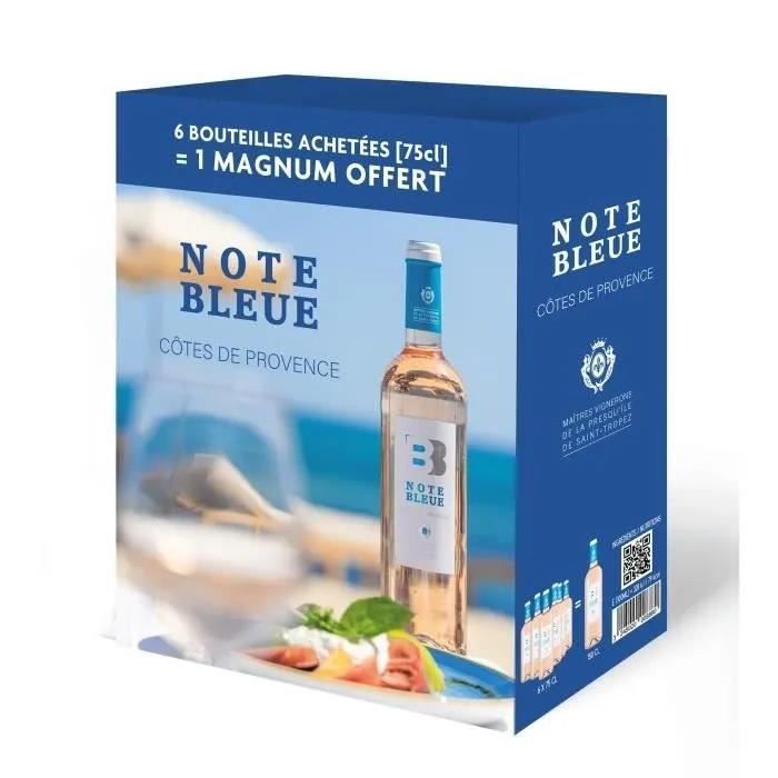 Note Bleue 2024 Côtes de Provence - Vino Rosado de Provenza - 6 x 75 cl + 1 magnum de regalo