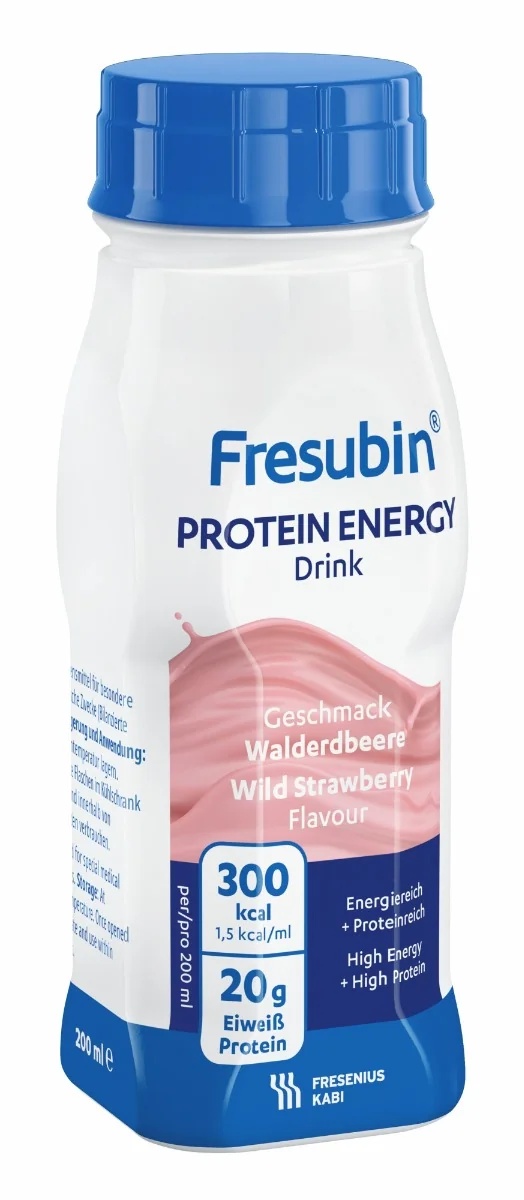 FRESUBIN Bebida energética proteica Fresubin sabor fresa 4 x 200 ml Proteínas y energía