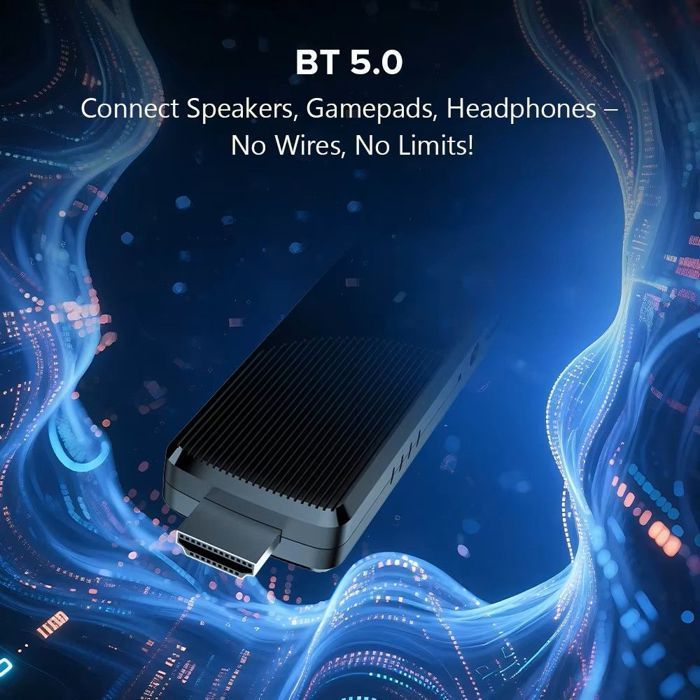 Smart TV Stick Android 14, Streaming 8K, Dual WiFi 2.4/5 GHz, 2Go RAM + 16Go ROM, H313 Quad Core, Bluetooth, Télécommande Vocale