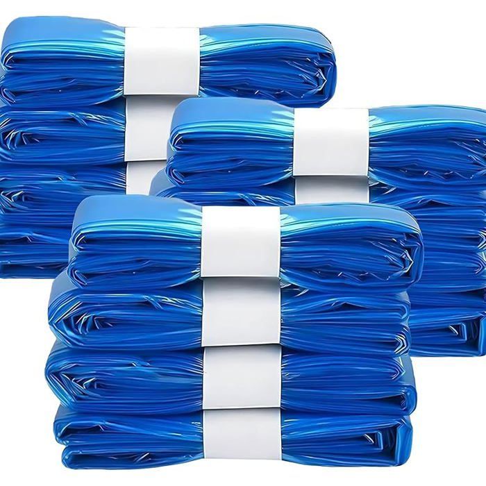 Sacchetti per pannolini usati - confezione da 12, grande capacità, antiodore, compatibili con tutte le ricariche - etichetta blu