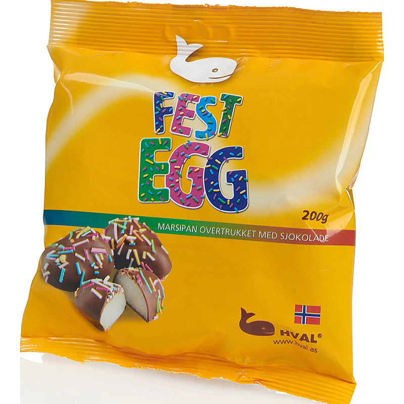 Walvisei 200 g marsepein met chocoladewalvis
