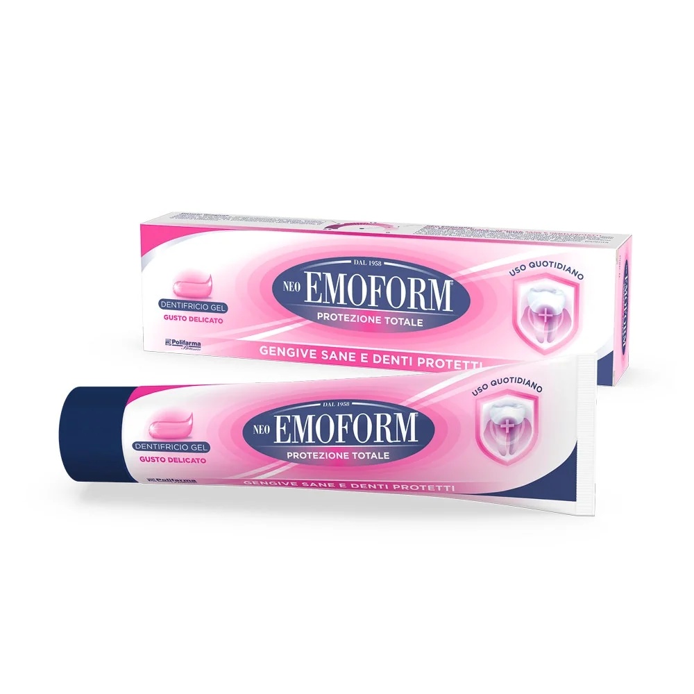 Dentifrice EMOFORM Neo Emoform avec gel pour une protection complète et des gencives saines, au goût délicat, 100 ml