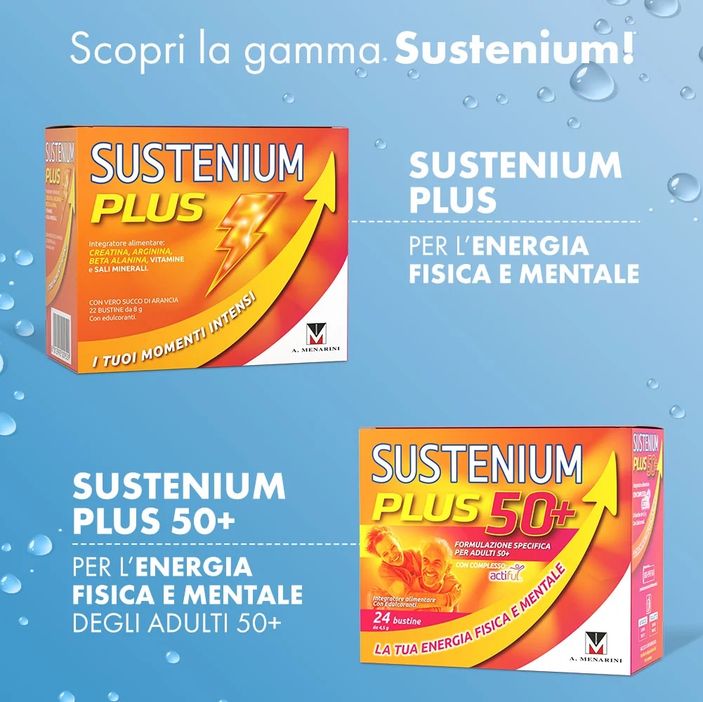 SUSTENIUM Sustenium Magnesium en Kalium 28 sachets tegen vermoeidheid en uitputting