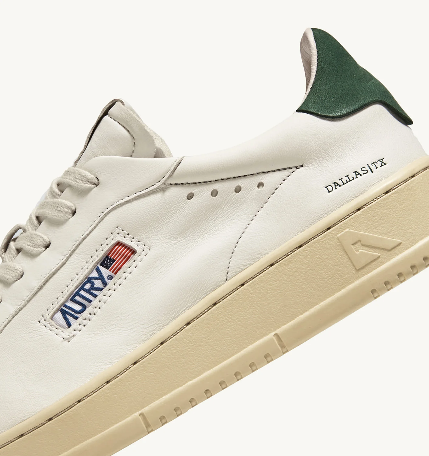 TENIȘI DALLAS JOS DIN PIELE DE CAPRĂ ȘI NUBUCK, CULOARE MILITARĂ