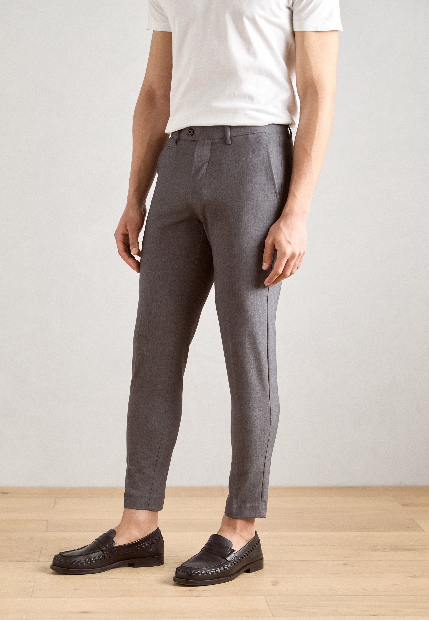 Lindbergh Chino's - gemêleerd grijs