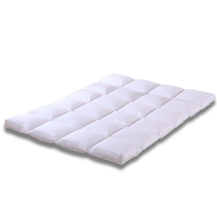 Cubrecolchón de plumas - Sampur - 180x200 cm - Ergonómico - Aislante - Firmeza media