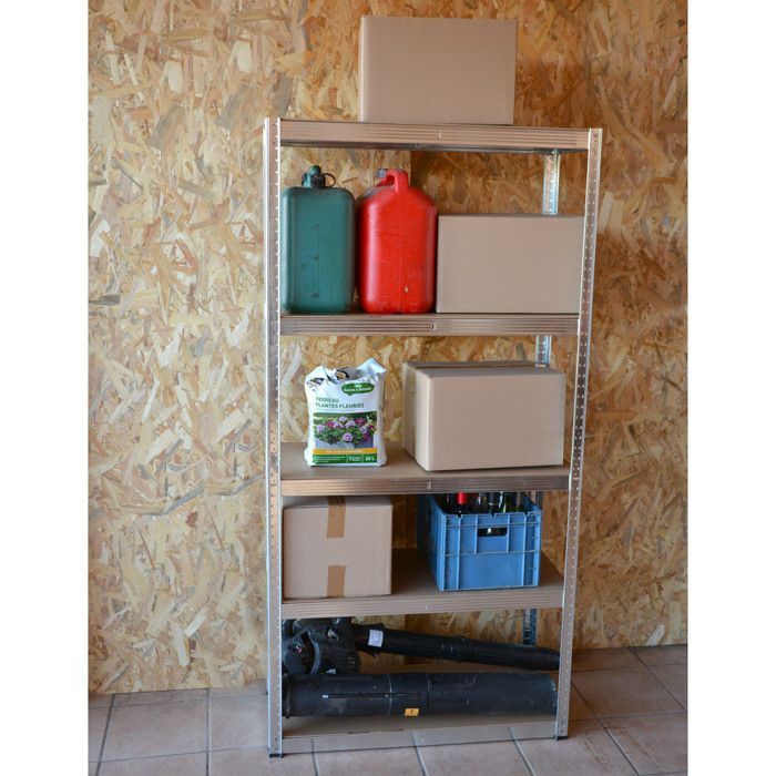 Estantería modular de alta resistencia - fabricada en metal robusto - 5 estantes - capacidad de 875 kg - 180 x 90 x 40 cm - ideal para garaje, taller o sótano