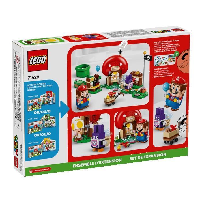 LEGO Super Mario 71429 Nabbit en Toad's Winkel Uitbreidingsset Cadeaus Speelgoed Verzamelobjecten 7+