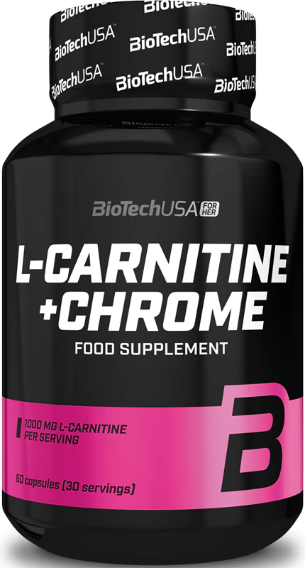 BioTechUSA L-Carnitine + Chrome voedingssupplement capsules voor sporters