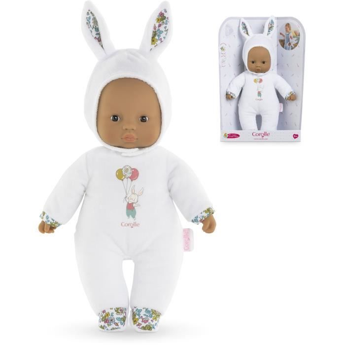 Poupon  - COROLLE - Pti'Cœur Lapin Blanc - 30 cm - Dès 9 mois