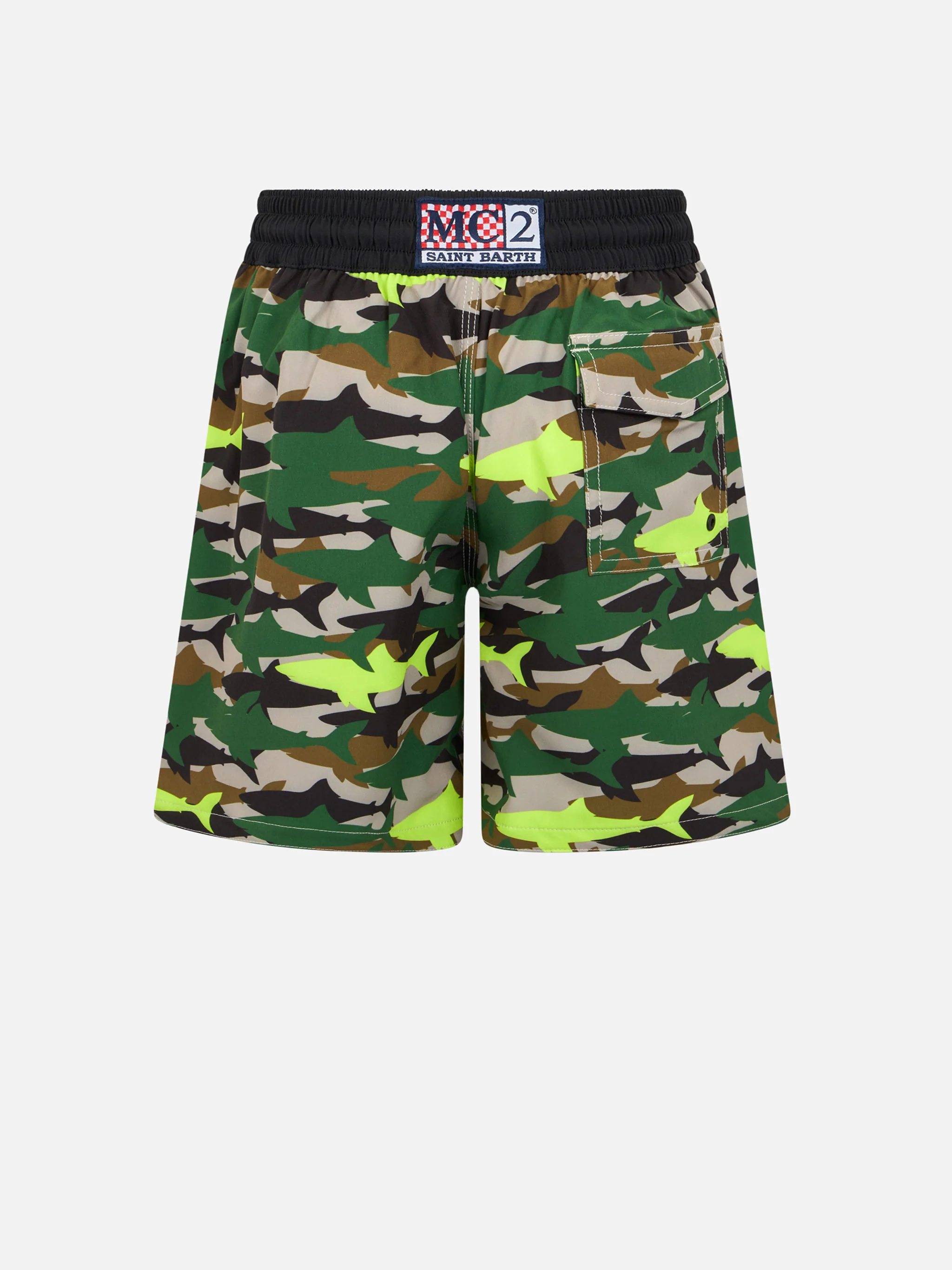 Comfortabele Surf Jr zwemkleding voor jongens met camouflage haaienprint